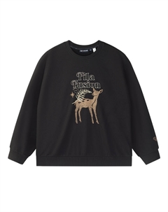 Свитшот унисекс Meteorite Iron Black Fila fusion