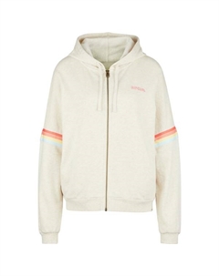 Женская толстовка с капюшоном Surf Revival на молнии, Oatmeal Marle Rip curl