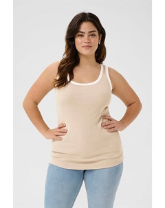 Топ, песочный Kaffe curve