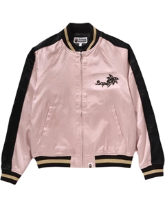 Женская сувенирная куртка Bape, Pink A bathing ape®