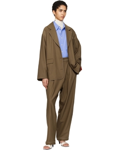 Коричневые брюки с отделкой по крою Cordera