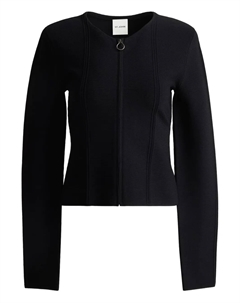 Кардиган в рубчик, черный St. john