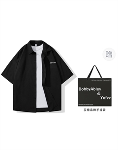 Футболка, 2 шт Унисекс, Белый Розовый (CS6056) Bobby abley