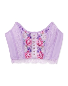 Женский бюстгальтер без бретелей, фиолетовый Victoria's secret