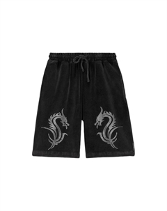 Кристально-драконьи велюровые шорты, черные Alexander wang