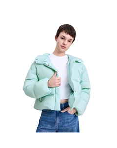 Пуховик женский, бежевый Gap