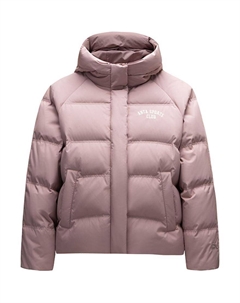 Куртка пуховая Life Collection женская устойчивого розового цвета, жевательная пудровая Anta