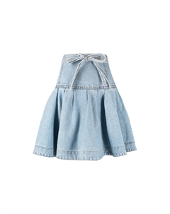 Джинсовая короткая юбка женская синяя We11done