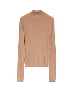 Трикотажный водолазный джемпер, верблюжий Max mara studio