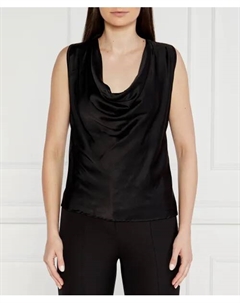 Атласная блузка Regular fit, черный Liu jo