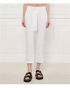 Гламурные брюки с поясом Regular fit, белый Liu jo