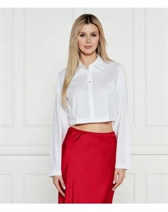 Рубашка Эцуки Cropped fit, белый Hugo