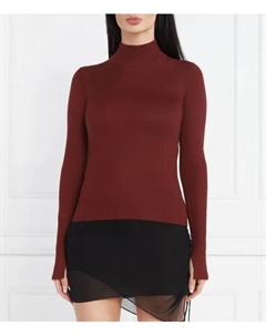 Шерстяная водолазка Slim fit, красный Patrizia pepe