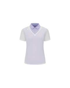 Футболка поло Field Collection женская, фиолетовый Descente