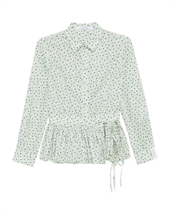 Рубашка с цветочным принтом, нейтральный Rokh