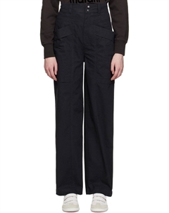 Брюки цвета «черный рубин» Etoile Isabel marant