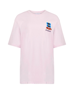 Футболка с вышивкой на рукаве, розовая Jw anderson