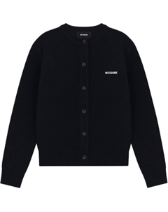 Кардиган с круглым вырезом, черный We11done