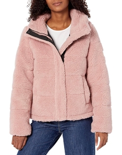 Женская куртка из искусственной овчины, розовый Calvin klein
