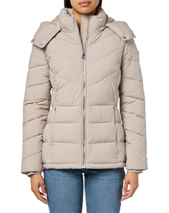 Женская удлиненная куртка-пуховик с капюшоном на молнии, Atmosphere Calvin klein