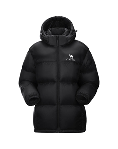 Теплая флисовая серия пуховик унисекс, Пурпурный креп мирт/Призрачный черный Camel