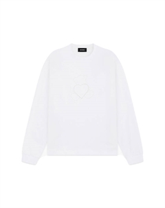 Футболка Pearl Bear с длинным рукавом, белая We11done