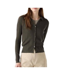 Свитер женский темно-оливковый Uniqlo