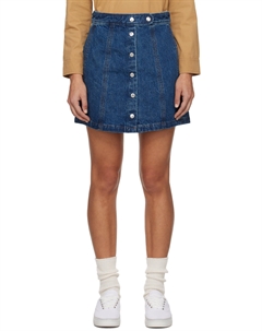 Мини-юбка цвета индиго «Поппи» A.p.c.