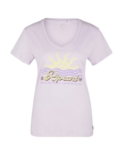 Женская футболка Cala с V-образным вырезом, сиреневый Rip curl