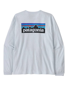 Женская футболка с логотипом l/s p-6, с длинным рукавом, белый Patagonia