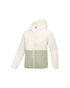 Женское пальто бархатистое кремово-бежевое, Cream Beige White-00NA Skechers