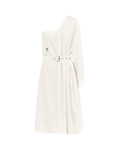 Женское платье с длинными рукавами белое Dior