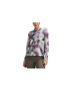 Футболка с вырезом-замочкой Женская Ink Island Светло-фиолетовый микс Lululemon