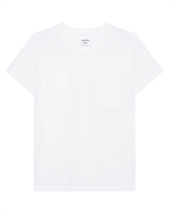 Футболка классическая женская белая HERMES Hermès