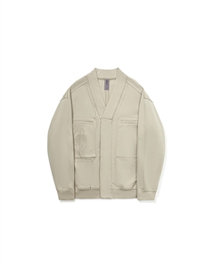 Линия x CHENGLONG,LIANMINGKUAN Вязаный свитер унисекс Приглушенная трава Li-ning