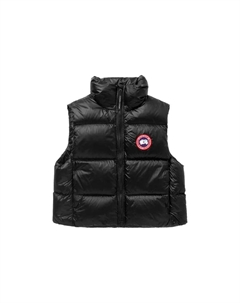 Пуховая жилетка с молнией и логотипом Cypress, черная Canada goose