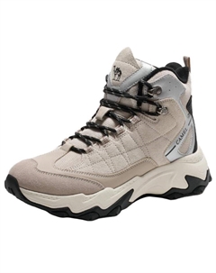 Амортизирующие противоскользящие и износостойкие высокие треккинговые ботинки женские, экрю Camel
