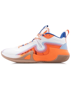 Шторм 2020 баскетбольные кроссовки мужские мидтоп оранжевые Li-ning