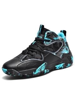 Мужские баскетбольные кроссовки черные бирюзовые, цвет Black Turquoise Tonybear