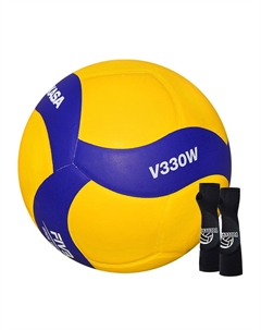 Мяч для волейбола PU Размер 5 Унисекс Желто-синий Mikasa