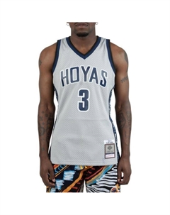 Майка баскетбольная Mitchell & Ness X NCAA Georgetown Hoyas Allen Iverson Swingman серая Mitchell ness
