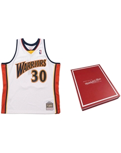 Баскетбольная майка унисекс белая в подарочной упаковке Mitchell ness