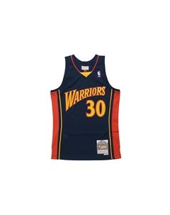 Футболка баскетбольная Mitchell & Ness унисекс морской синий, карри синий (в комплекте шапки и кепки M&N Warriors) Mitchell ness