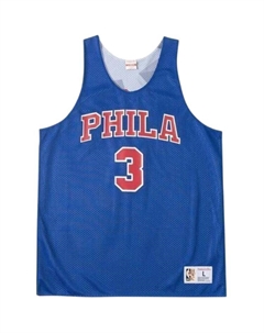 Майка баскетбольная унисекс синяя Mitchell ness