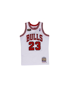 Майкл Джордан Чикаго Буллз Финалы 1997-98 Домашняя Автентичная Баскетбольная Майка, Белая Коробка Mitchell ness