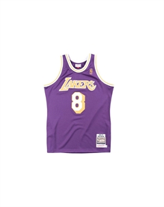 Официальная футболка Mitchell & Ness Los Angeles Lakers 1996-97 Kobe Bryant, фиолетовая коробка Mitchell ness