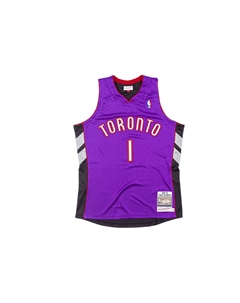 Майка Mitchell & Ness 'NBA Toronto Raptors 99 00 Tracy McGrady' Аутентичная, фиолетовая Mitchell ness