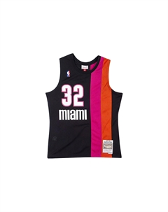 Майка баскетбольная Mitchell & Ness Shaquille O'Neal NBA Miami Heat 2005 Swingman черная Mitchell ness