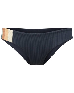 Женские блочные вечерние плавки с разрезами на бедрах - бикини-низ, синий Rip curl