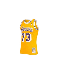 Майка Mitchell & Ness Деннис Родман Лос-Анджелес Лейкерс 1998-99 Hardwood Classics Swingman Желтый Mitchell ness